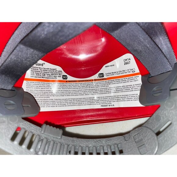 Tyson Foods Hard Hat Used Red One Size Adjustable - Picture 7 of 10